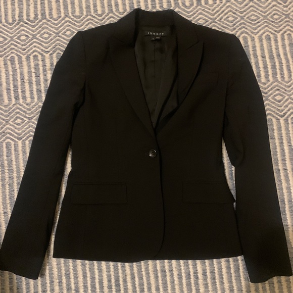 Theory blazer, black, size 2 - Picture 1 of 3